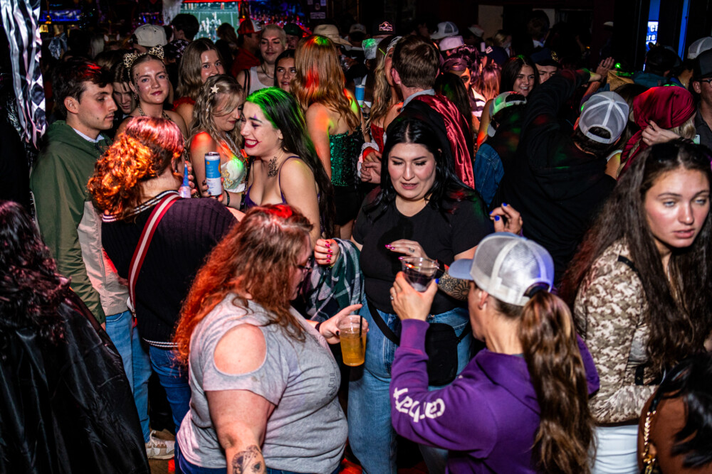 photo of people in halloween costumes at the Boo 2 Halloween Block Party, Dirty Little Roddy's, Boise, Idaho