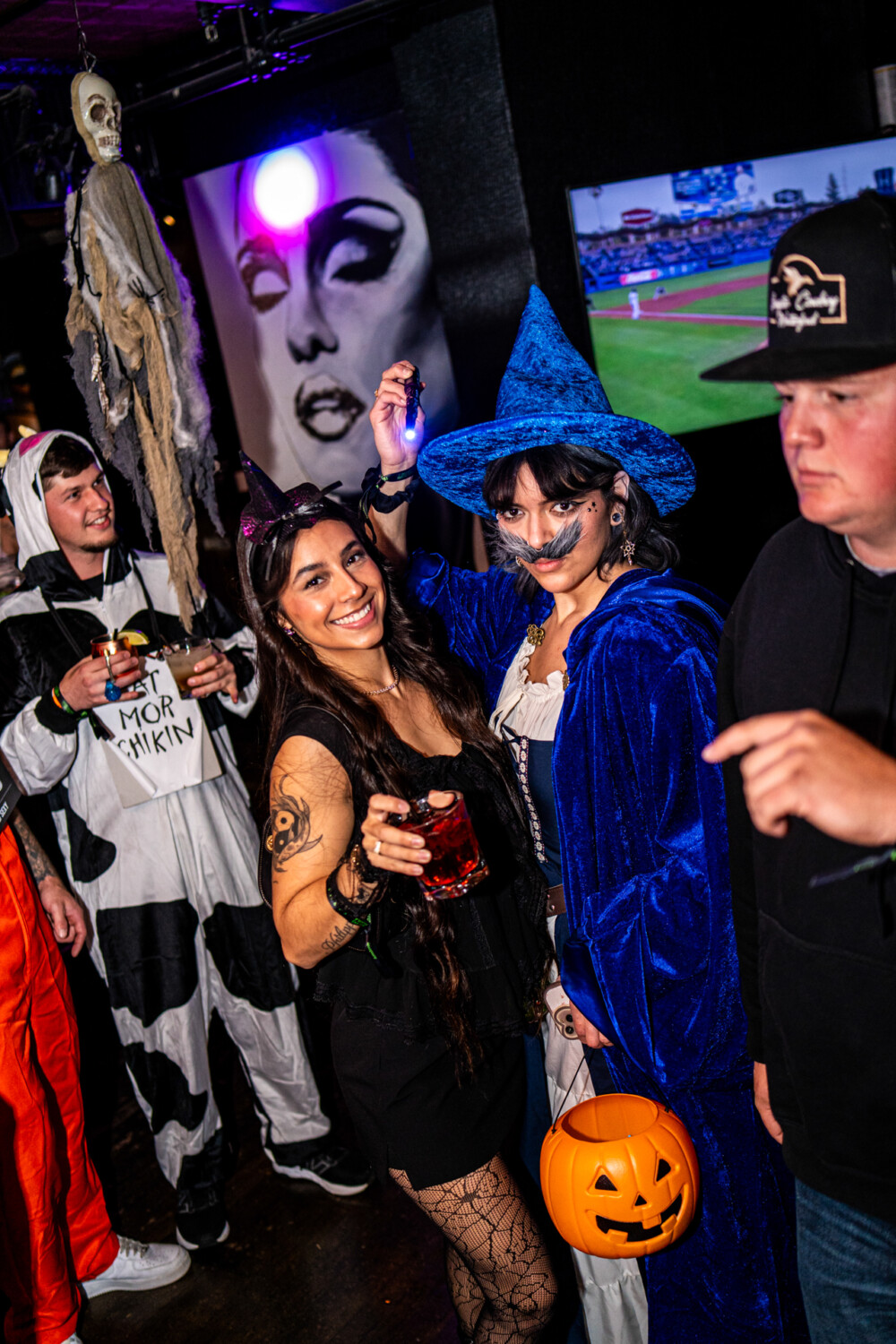 photo of people in halloween costumes at the Boo 2 Halloween Block Party, Amsterdam Lounge, Boise, Idaho