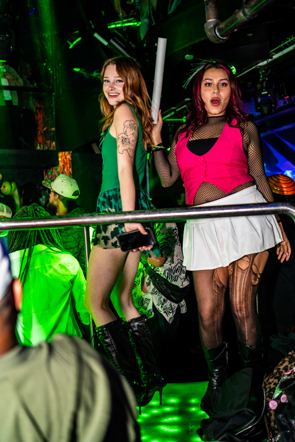 photo of people in halloween costumes at the Boo 2 Halloween Block Party, Dirty Little Roddy's, Boise, Idaho