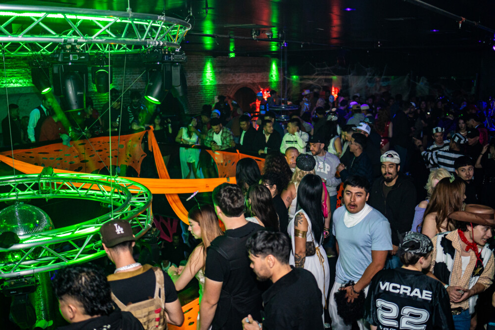 photo of people in halloween costumes at the Boo 2 Halloween Block Party, Dirty Little Roddy's, Boise, Idaho