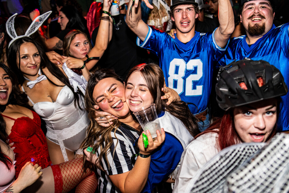 photo of people in halloween costumes at the Boo 2 Halloween Block Party, Dirty Little Roddy's, Boise, Idaho