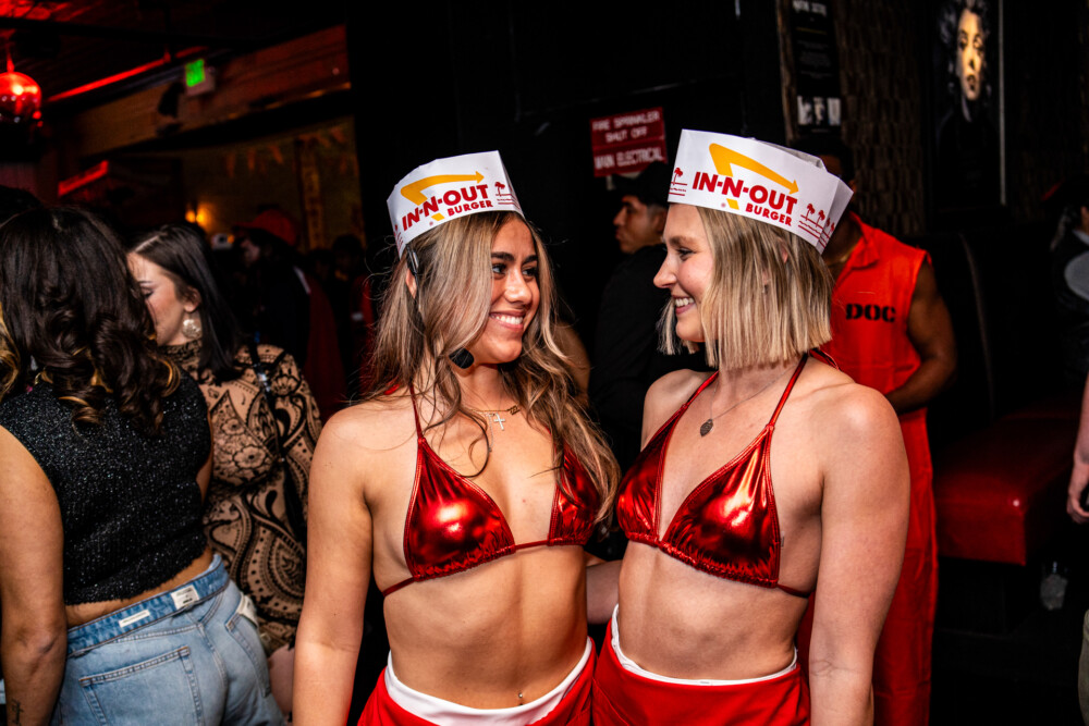 photo of people in halloween costumes at the Boo 2 Halloween Block Party, Amsterdam Lounge, Boise, Idaho