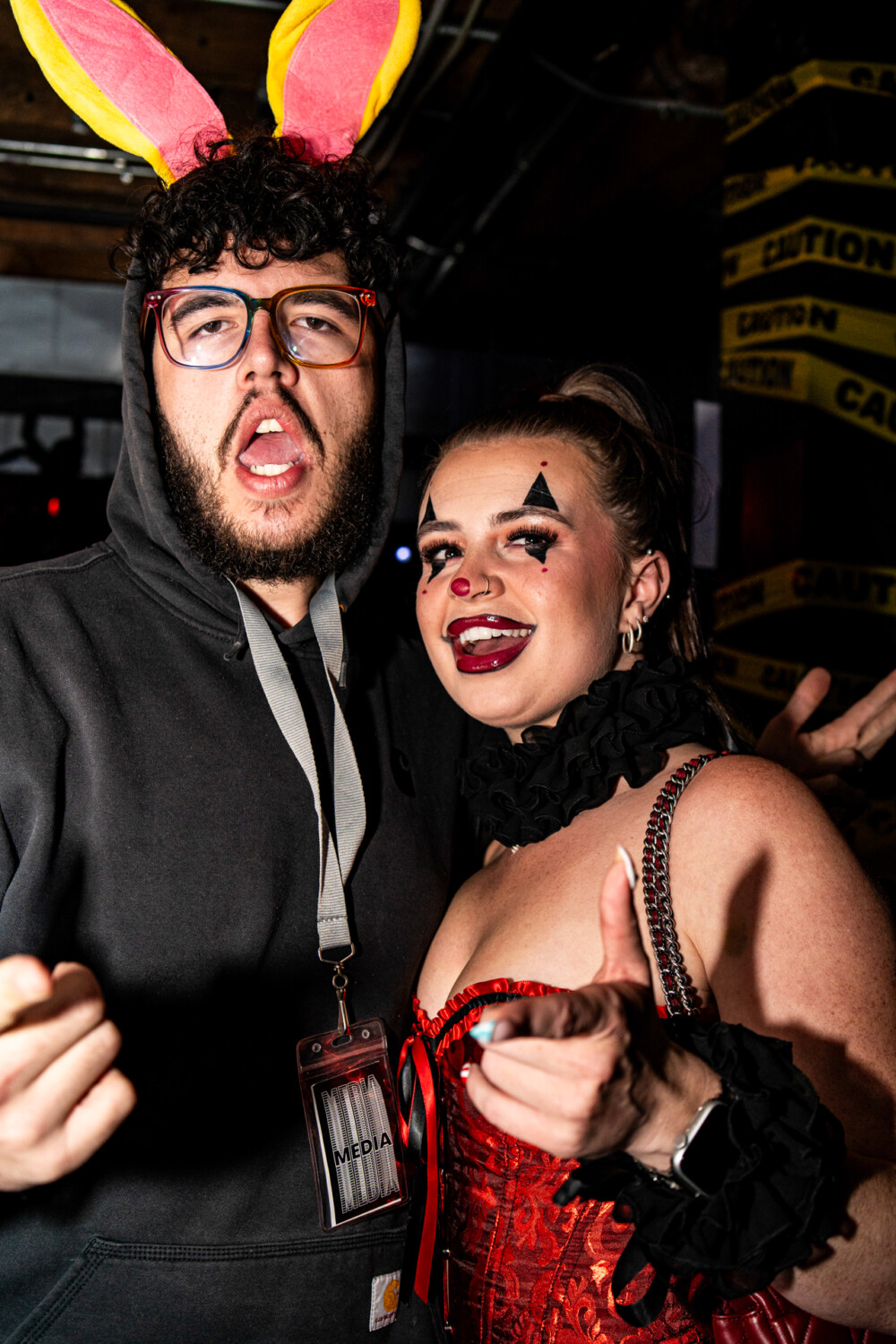 photo of people in halloween costumes at the Boo 2 Halloween Block Party, Karma, Boise, Idaho