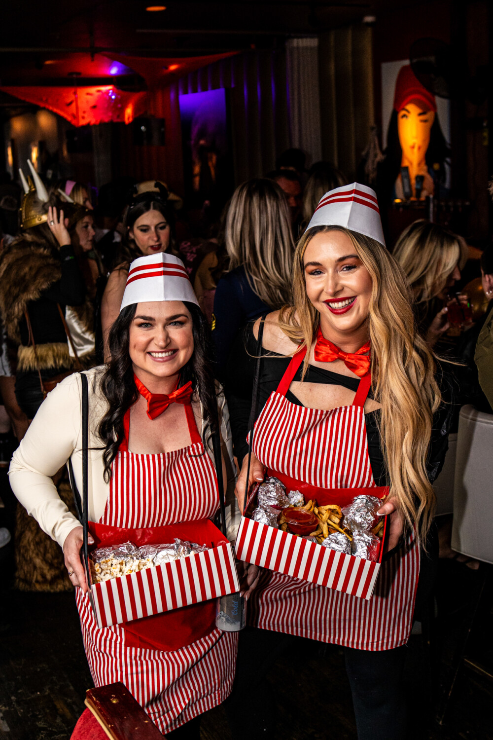photo of people in halloween costumes at the Boo 2 Halloween Block Party, Amsterdam Lounge, Boise, Idaho