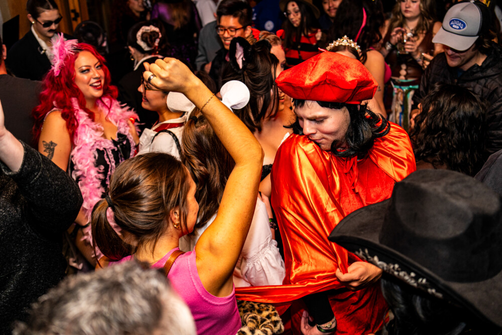 photo of people in halloween costumes at the Boo 2 Halloween Block Party, Amsterdam Lounge, Boise, Idaho