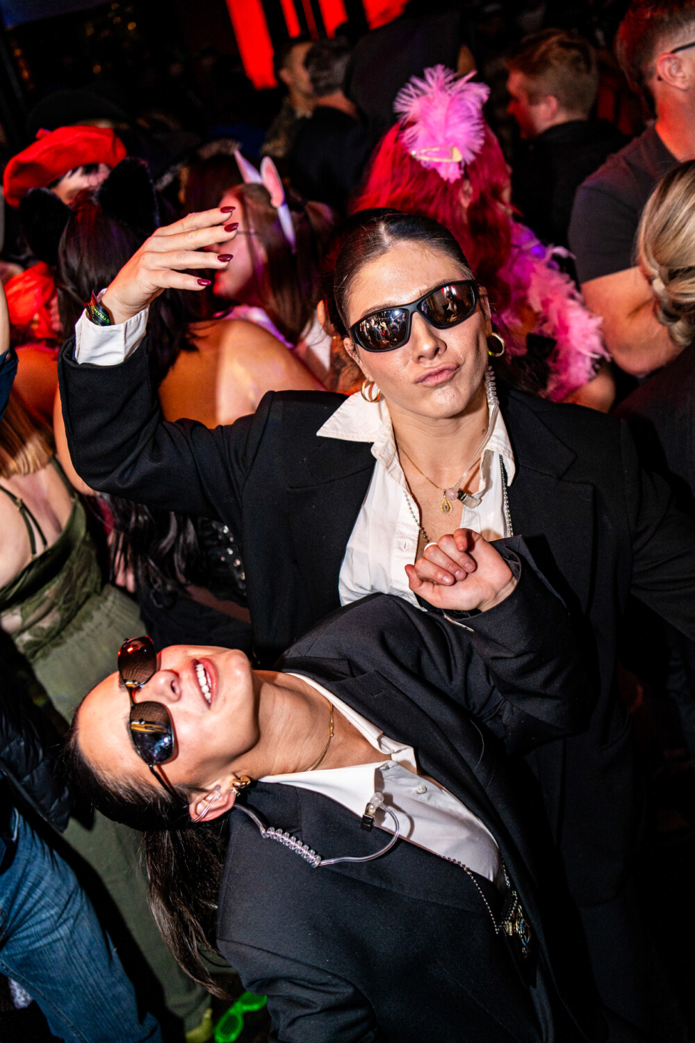 photo of people in halloween costumes at the Boo 2 Halloween Block Party, Amsterdam Lounge, Boise, Idaho