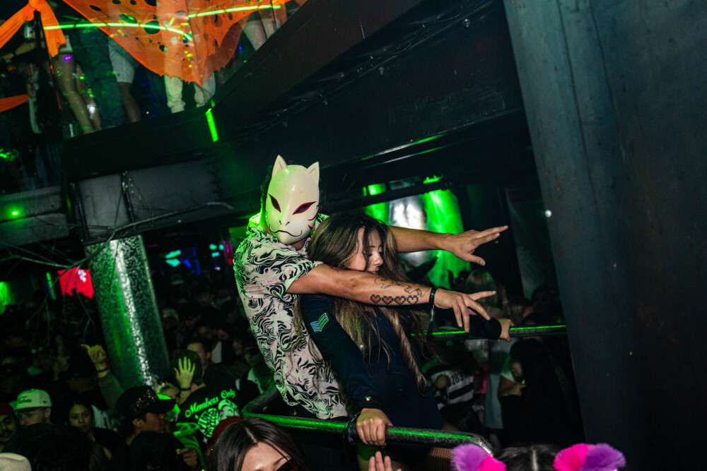 photo of people in halloween costumes at the Boo 2 Halloween Block Party, Dirty Little Roddy's, Boise, Idaho