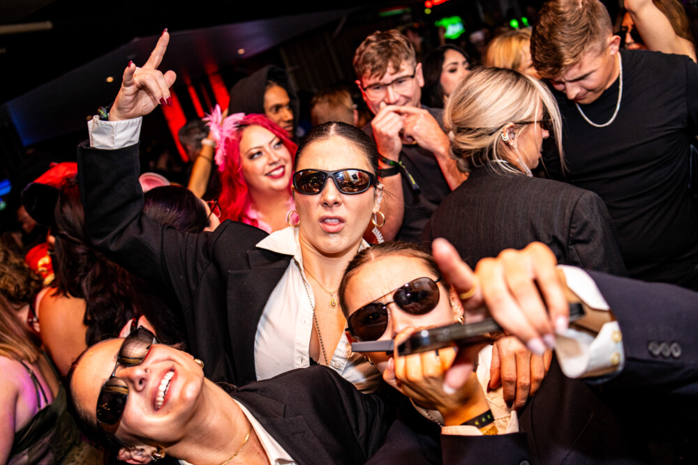 photo of people in halloween costumes at the Boo 2 Halloween Block Party, Amsterdam Lounge, Boise, Idaho