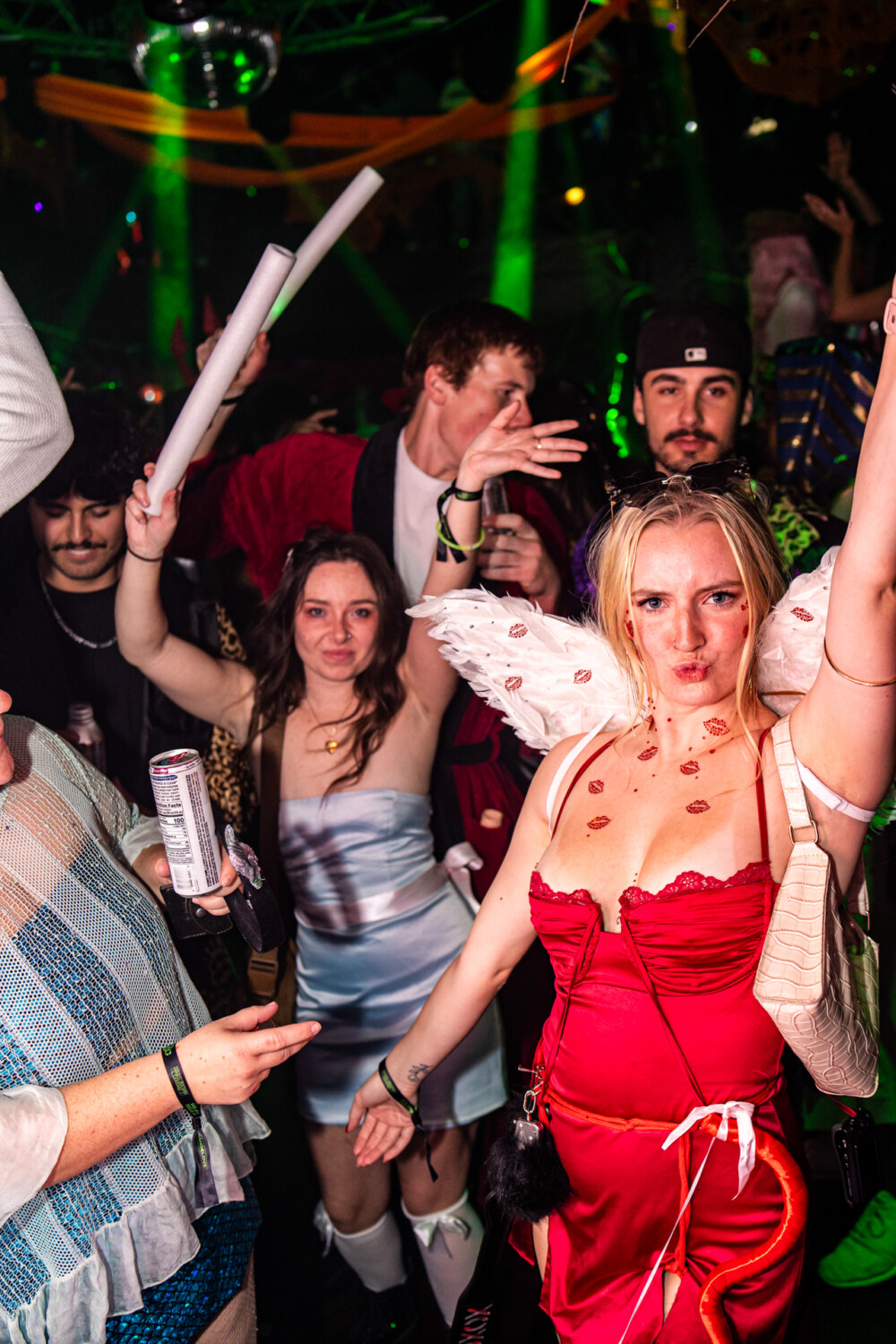 photo of people in halloween costumes at the Boo 2 Halloween Block Party, Dirty Little Roddy's, Boise, Idaho