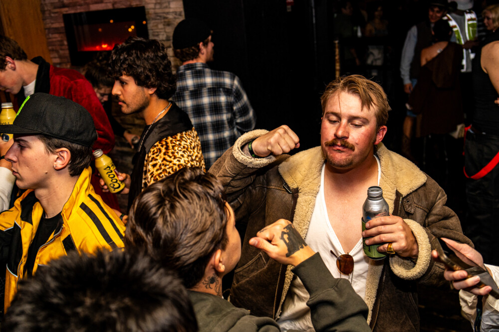 photo of people in halloween costumes at the Boo 2 Halloween Block Party, Amsterdam Lounge, Boise, Idaho