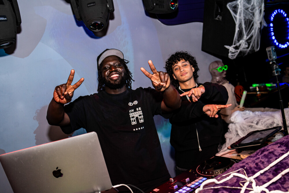 photo of people in halloween costumes at the Boo 2 Halloween Block Party, Karma, Boise, Idaho
