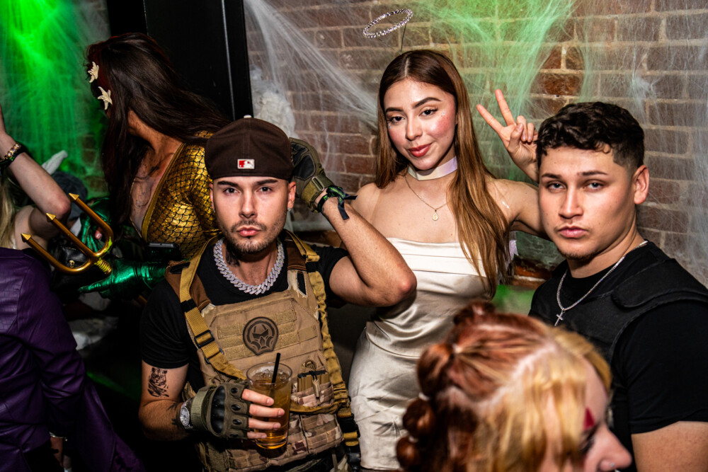 photo of people in halloween costumes at the Boo 2 Halloween Block Party, Dirty Little Roddy's, Boise, Idaho