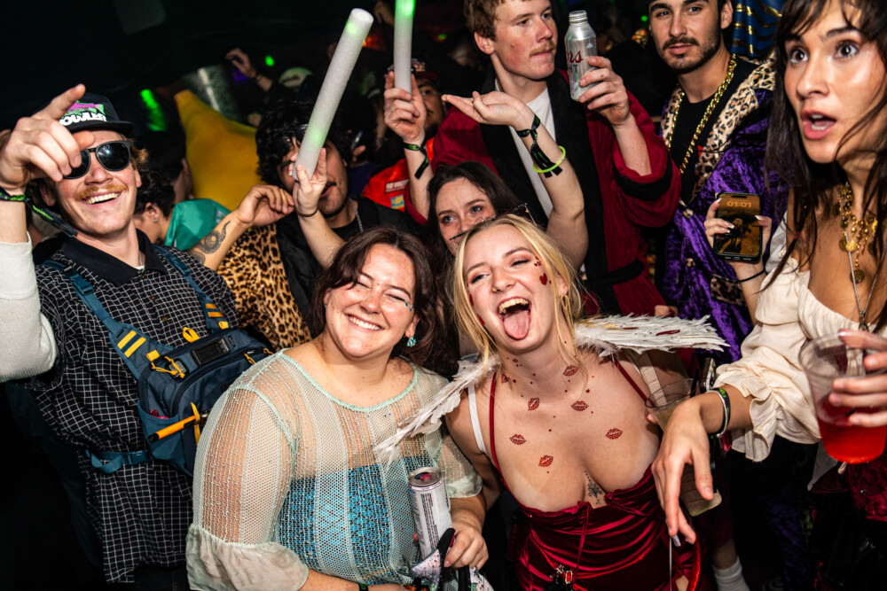 photo of people in halloween costumes at the Boo 2 Halloween Block Party, Dirty Little Roddy's, Boise, Idaho