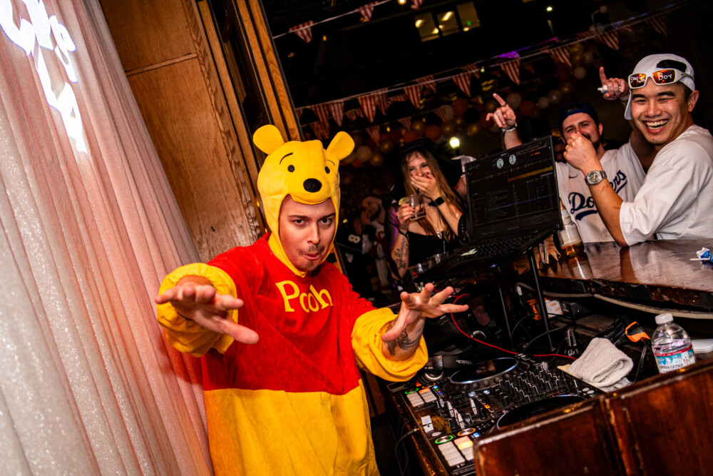 photo of people in halloween costumes at the Boo 2 Halloween Block Party, Amsterdam Lounge, Boise, Idaho