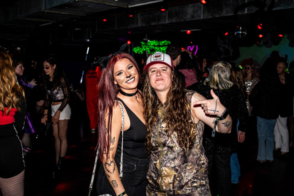 photo of people in halloween costumes at the Boo 2 Halloween Block Party, Karma, Boise, Idaho