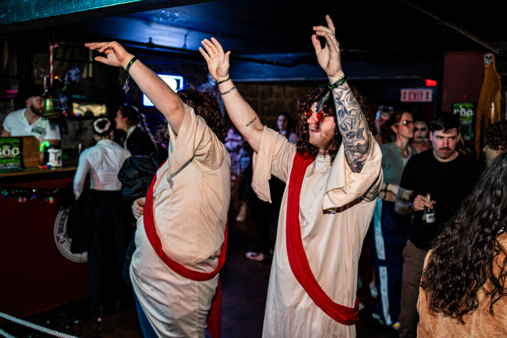 photo of people in halloween costumes at the Boo 2 Halloween Block Party, Dirty Little Roddy's, Boise, Idaho