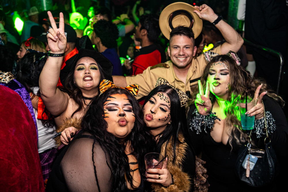 photo of people in halloween costumes at the Boo 2 Halloween Block Party, Dirty Little Roddy's, Boise, Idaho