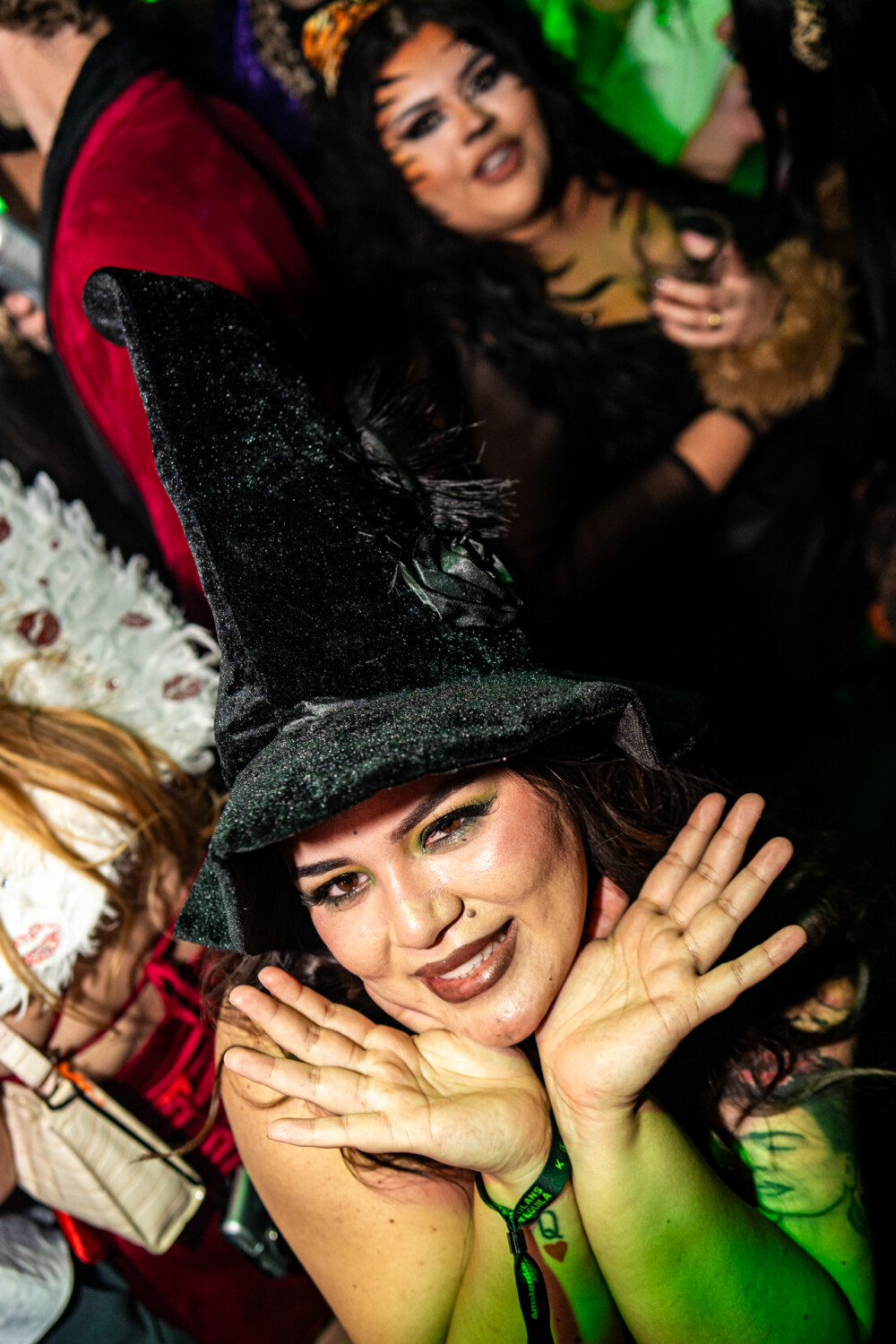 photo of people in halloween costumes at the Boo 2 Halloween Block Party, Dirty Little Roddy's, Boise, Idaho