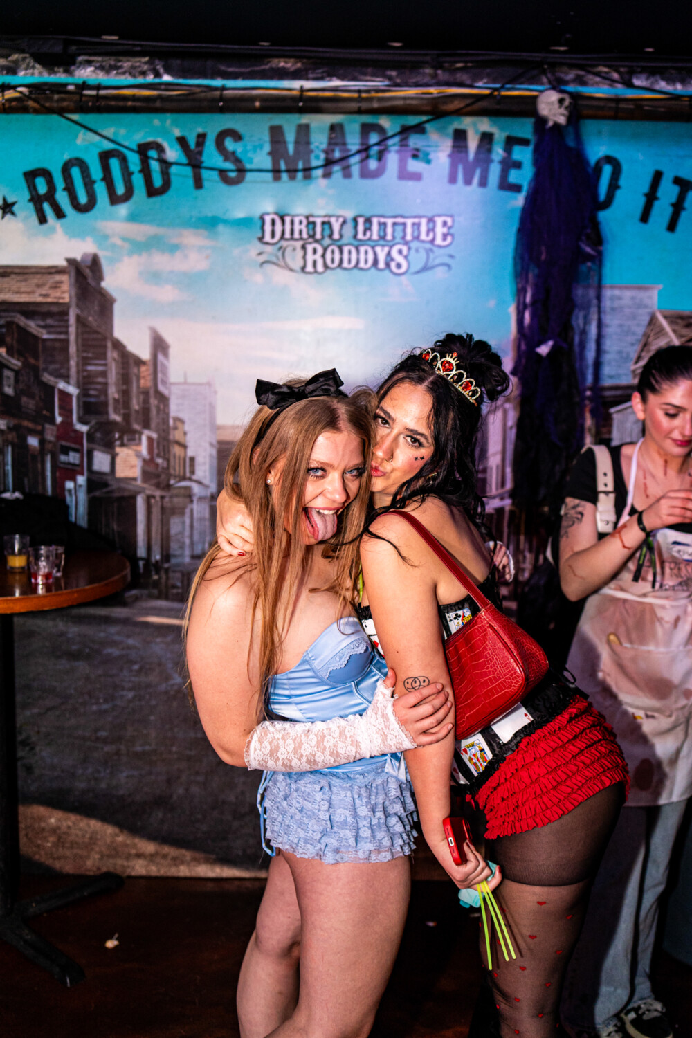 photo of people in halloween costumes at the Boo 2 Halloween Block Party, Dirty Little Roddy's, Boise, Idaho