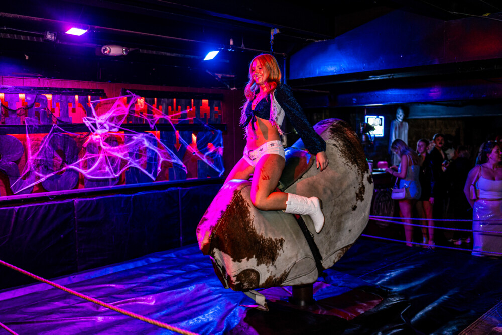 photo of people in halloween costumes at the Boo 2 Halloween Block Party, Dirty Little Roddy's, Boise, Idaho