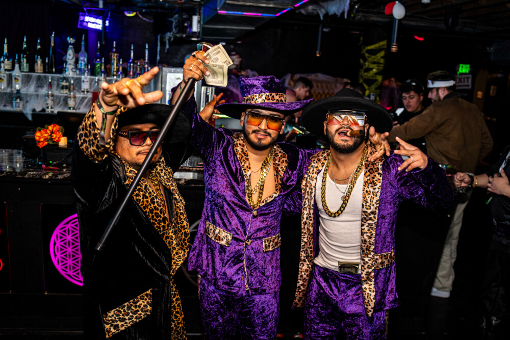 photo of people in halloween costumes at the Boo 2 Halloween Block Party, Karma, Boise, Idaho