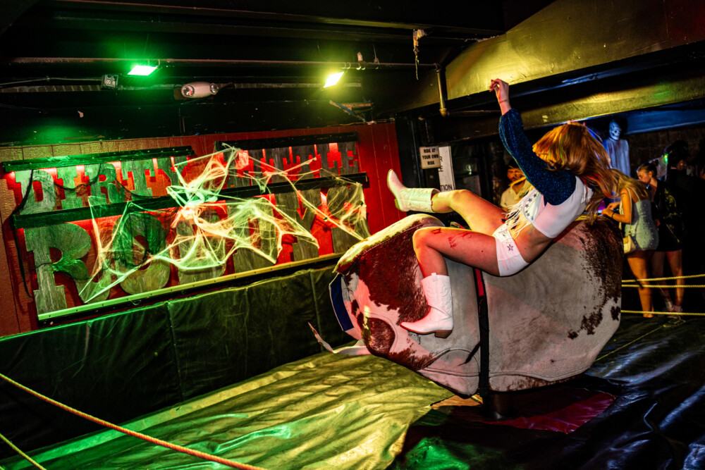 photo of people in halloween costumes at the Boo 2 Halloween Block Party, Dirty Little Roddy's, Boise, Idaho