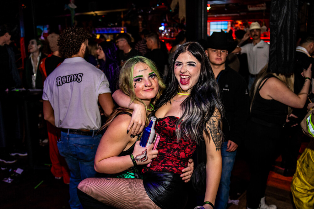 photo of people in halloween costumes at the Boo 2 Halloween Block Party, Dirty Little Roddy's, Boise, Idaho