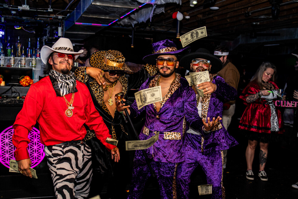 photo of people in halloween costumes at the Boo 2 Halloween Block Party, Karma, Boise, Idaho