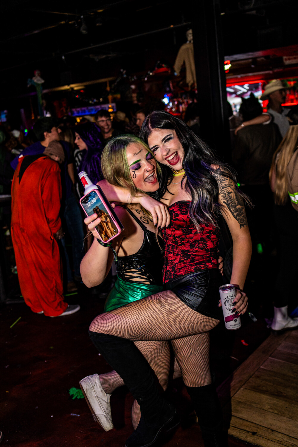 photo of people in halloween costumes at the Boo 2 Halloween Block Party, Dirty Little Roddy's, Boise, Idaho