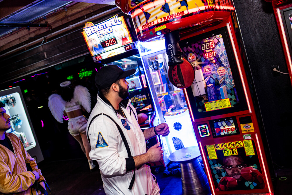 photo of people in halloween costumes at the Boo 2 Halloween Block Party, Karma, Boise, Idaho
