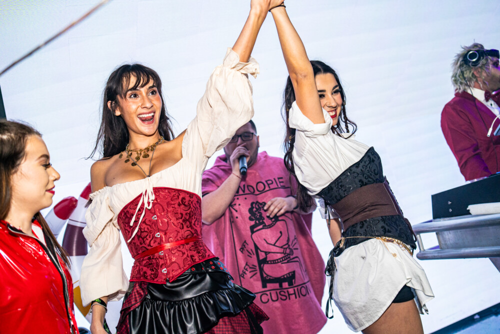 photo of people in halloween costumes at the Boo 2 Halloween Block Party, Dirty Little Roddy's, Boise, Idaho