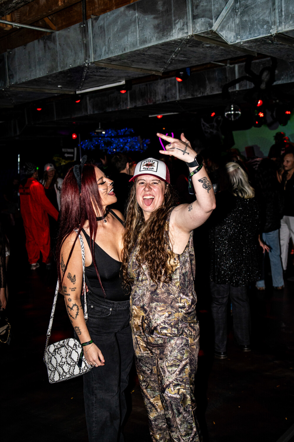 photo of people in halloween costumes at the Boo 2 Halloween Block Party, Karma, Boise, Idaho