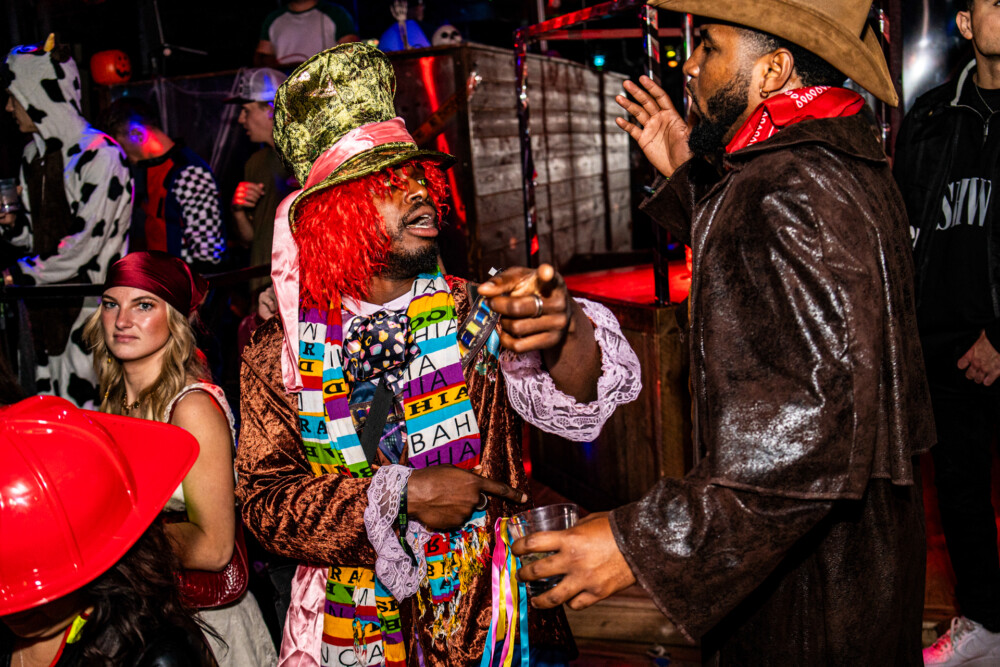 photo of people in halloween costumes at the Boo 2 Halloween Block Party, Dirty Little Roddy's, Boise, Idaho