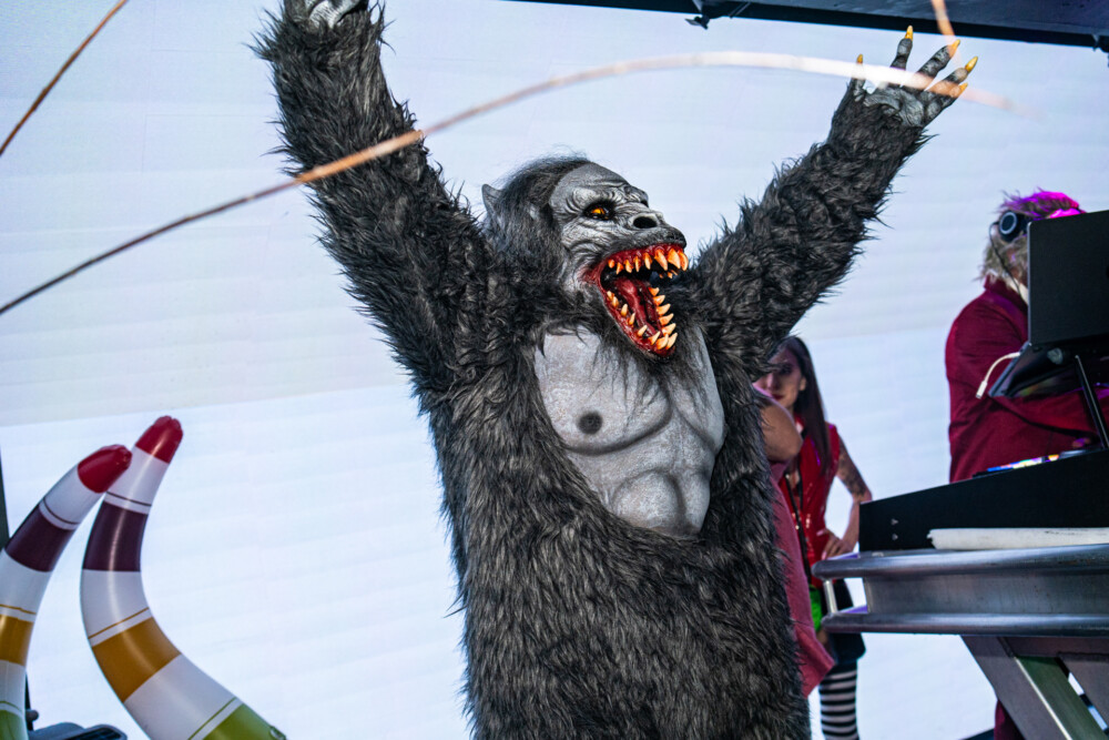 photo of people in halloween costumes at the Boo 2 Halloween Block Party, Dirty Little Roddy's, Boise, Idaho