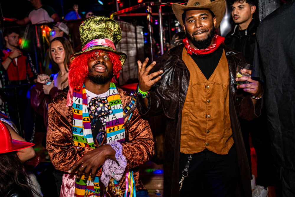 photo of people in halloween costumes at the Boo 2 Halloween Block Party, Dirty Little Roddy's, Boise, Idaho