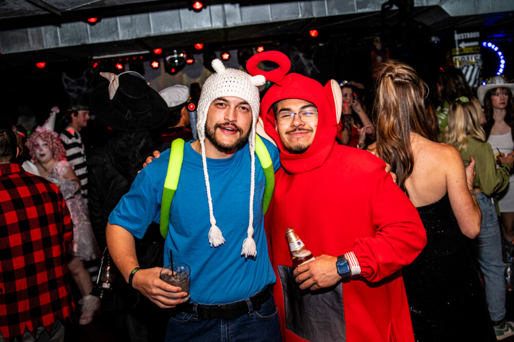 photo of people in halloween costumes at the Boo 2 Halloween Block Party, Karma, Boise, Idaho