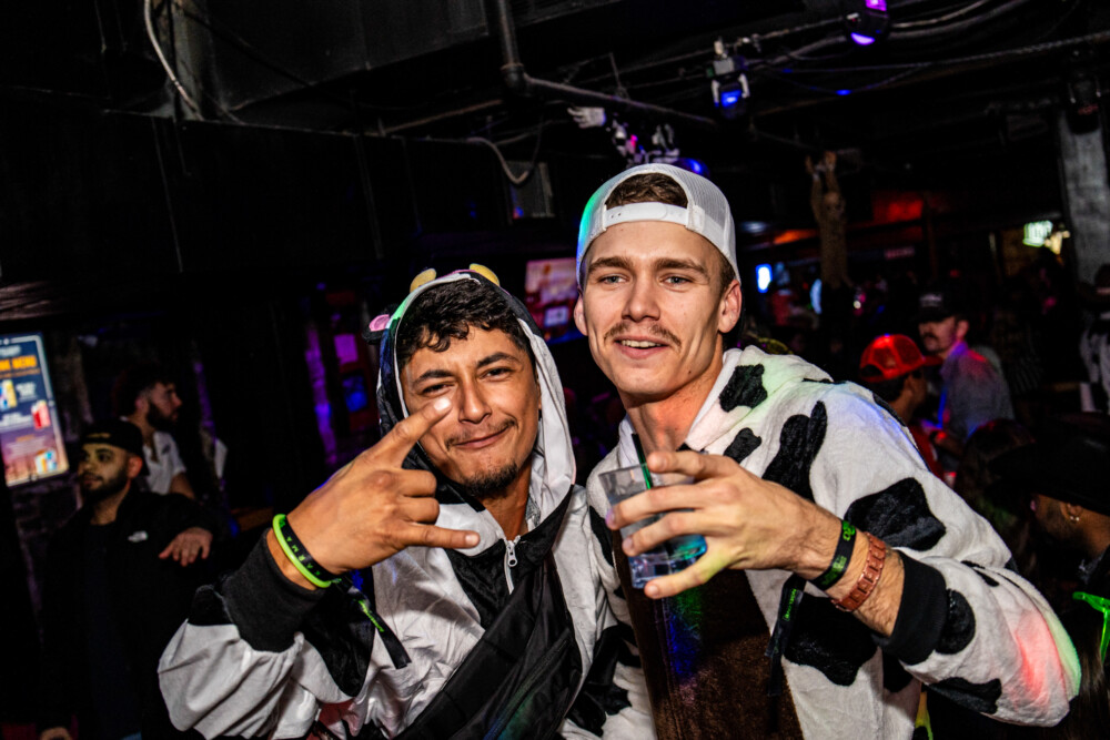 photo of people in halloween costumes at the Boo 2 Halloween Block Party, Dirty Little Roddy's, Boise, Idaho