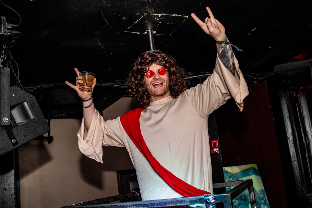 photo of people in halloween costumes at the Boo 2 Halloween Block Party, Dirty Little Roddy's, Boise, Idaho