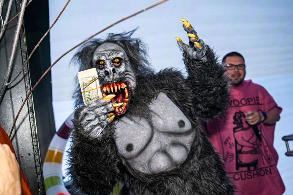 photo of people in halloween costumes at the Boo 2 Halloween Block Party, Dirty Little Roddy's, Boise, Idaho