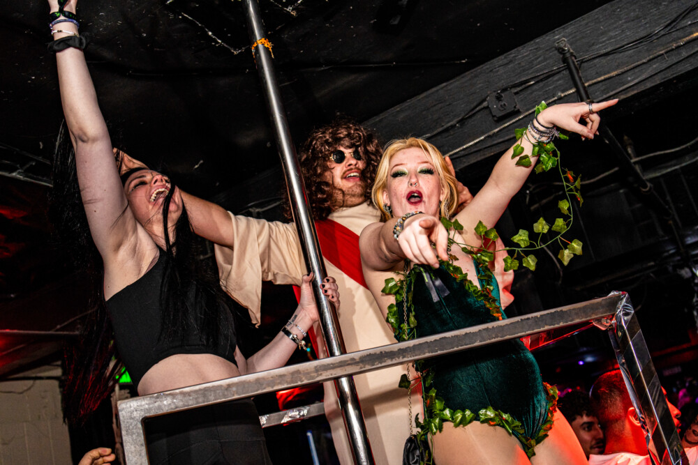 photo of people in halloween costumes at the Boo 2 Halloween Block Party, Dirty Little Roddy's, Boise, Idaho