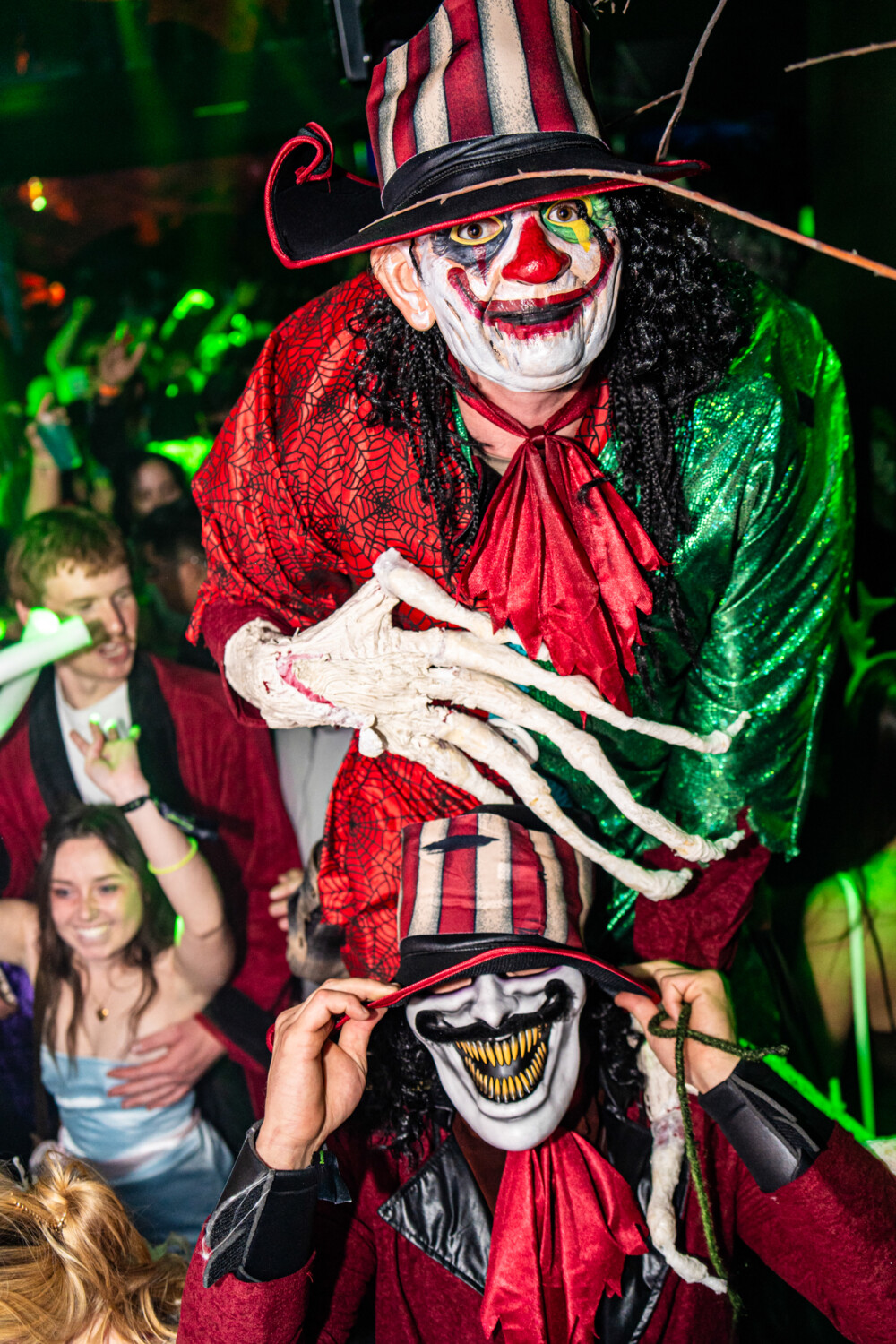 photo of people in halloween costumes at the Boo 2 Halloween Block Party, Dirty Little Roddy's, Boise, Idaho