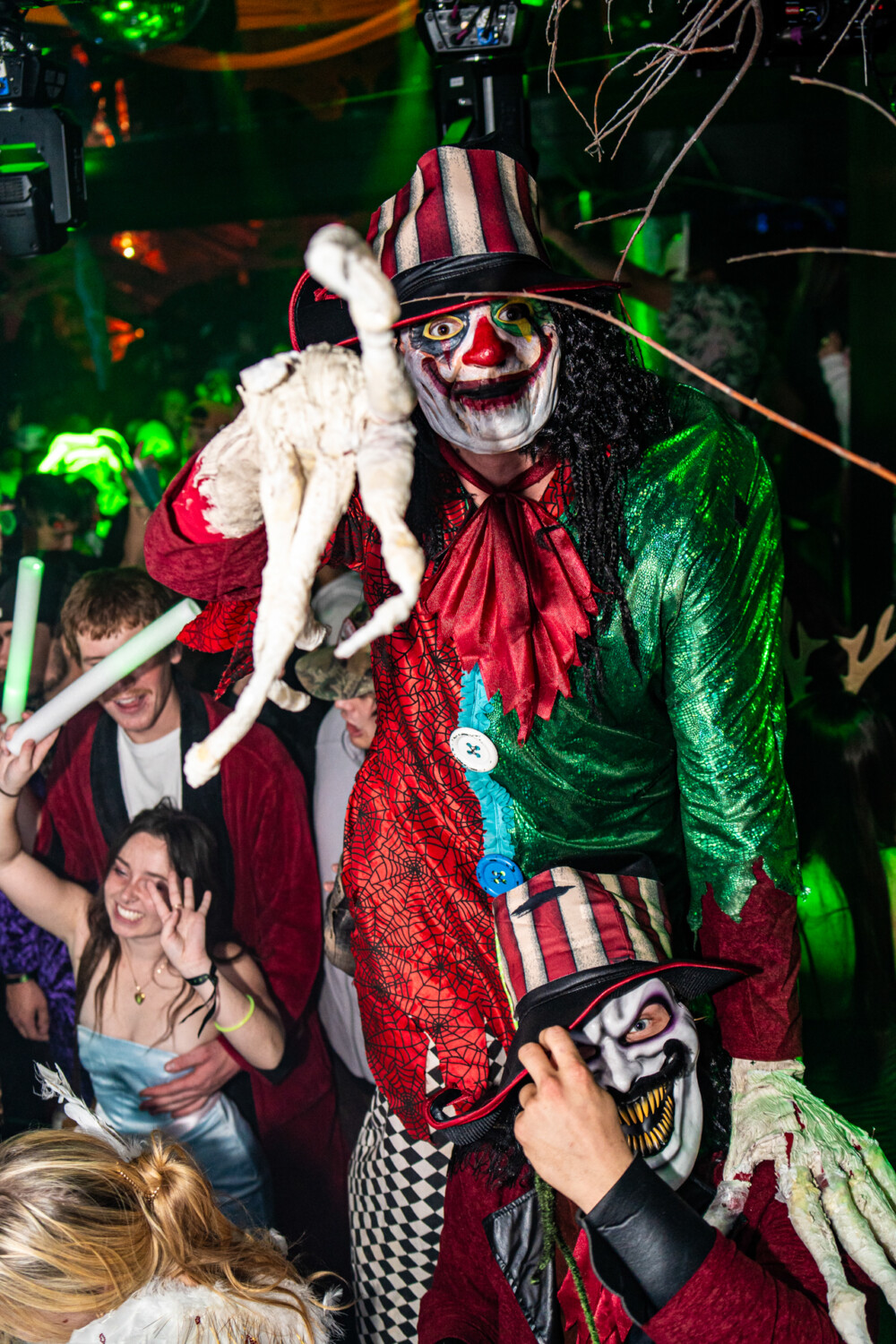 photo of people in halloween costumes at the Boo 2 Halloween Block Party, Dirty Little Roddy's, Boise, Idaho
