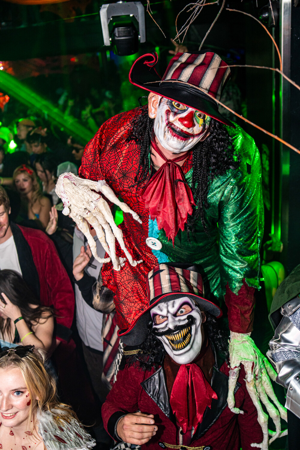 photo of people in halloween costumes at the Boo 2 Halloween Block Party, Dirty Little Roddy's, Boise, Idaho