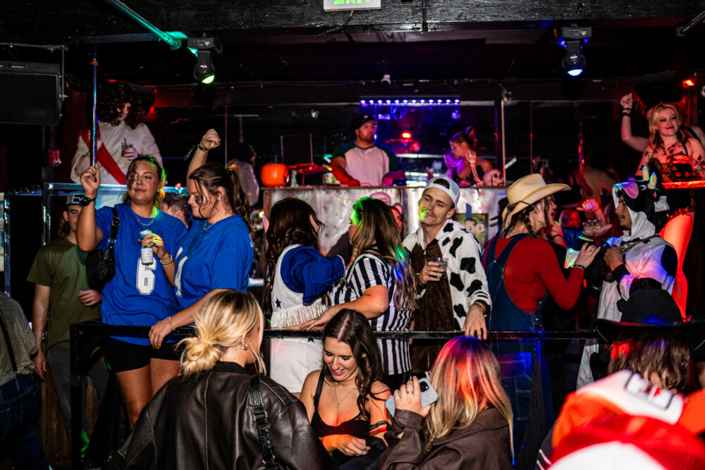 photo of people in halloween costumes at the Boo 2 Halloween Block Party, Dirty Little Roddy's, Boise, Idaho
