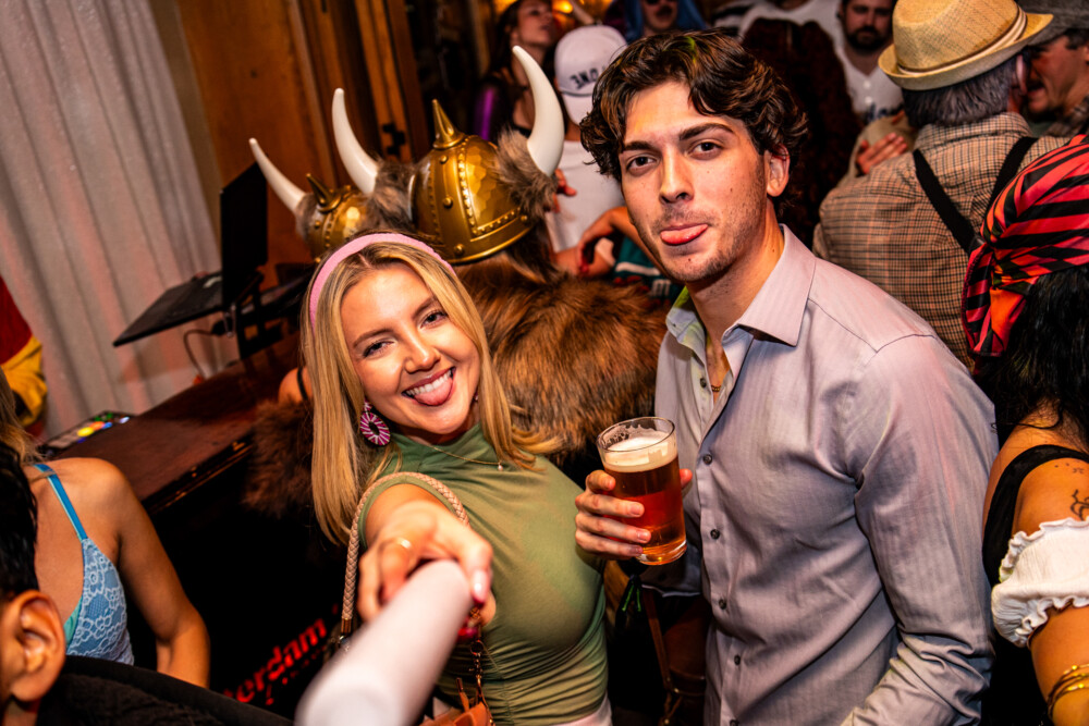 photo of people in halloween costumes at the Boo 2 Halloween Block Party, Amsterdam Lounge, Boise, Idaho
