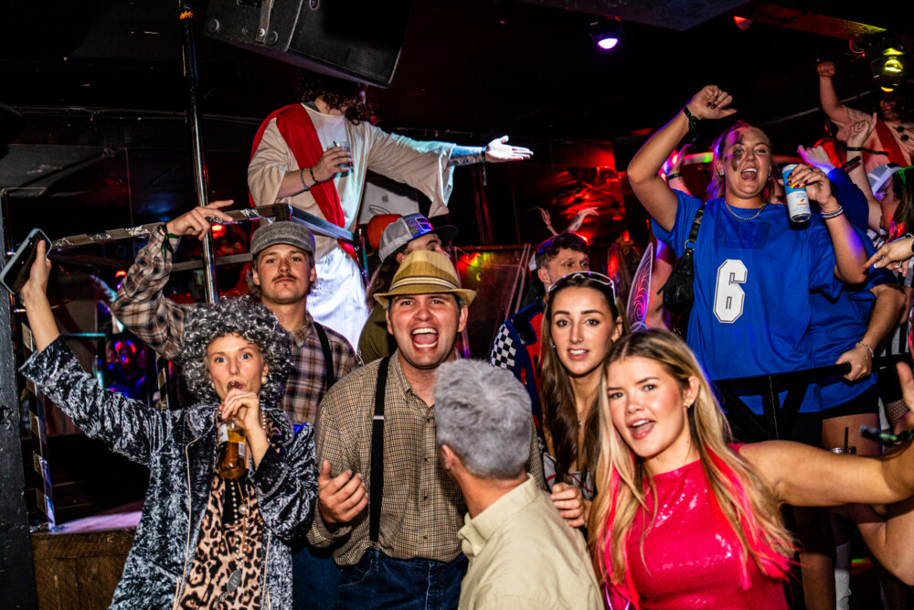 photo of people in halloween costumes at the Boo 2 Halloween Block Party, Dirty Little Roddy's, Boise, Idaho