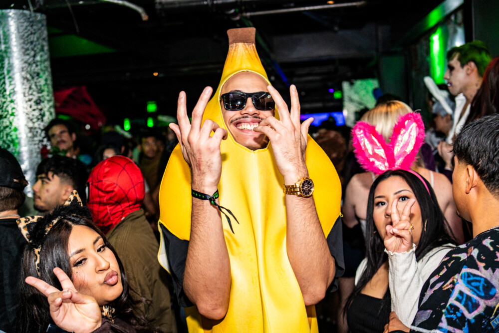 photo of people in halloween costumes at the Boo 2 Halloween Block Party, Dirty Little Roddy's, Boise, Idaho