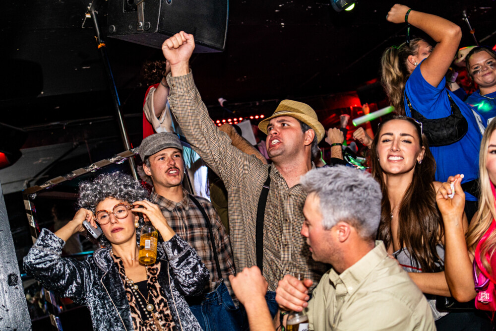 photo of people in halloween costumes at the Boo 2 Halloween Block Party, Dirty Little Roddy's, Boise, Idaho