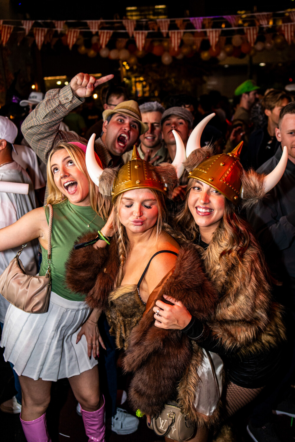 photo of people in halloween costumes at the Boo 2 Halloween Block Party, Amsterdam Lounge, Boise, Idaho