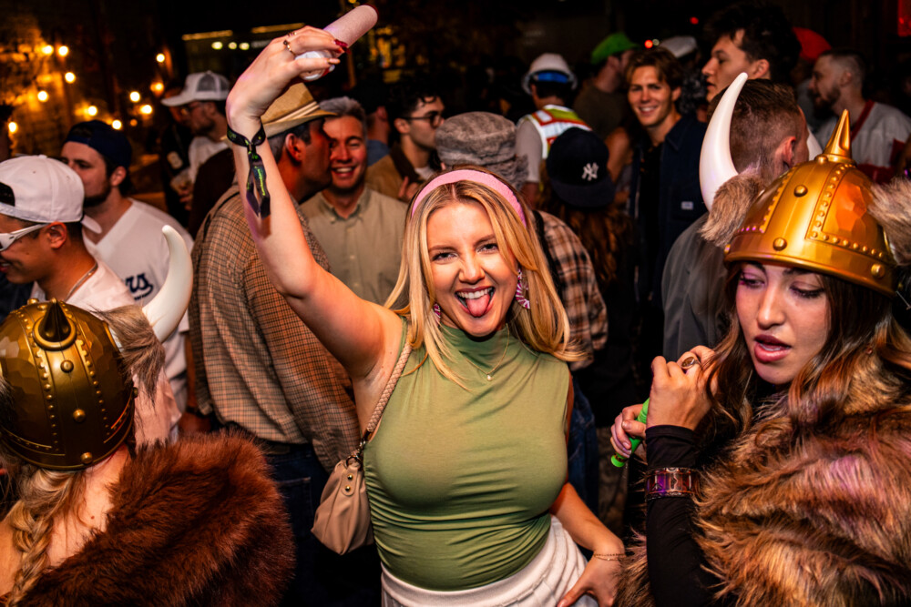 photo of people in halloween costumes at the Boo 2 Halloween Block Party, Amsterdam Lounge, Boise, Idaho